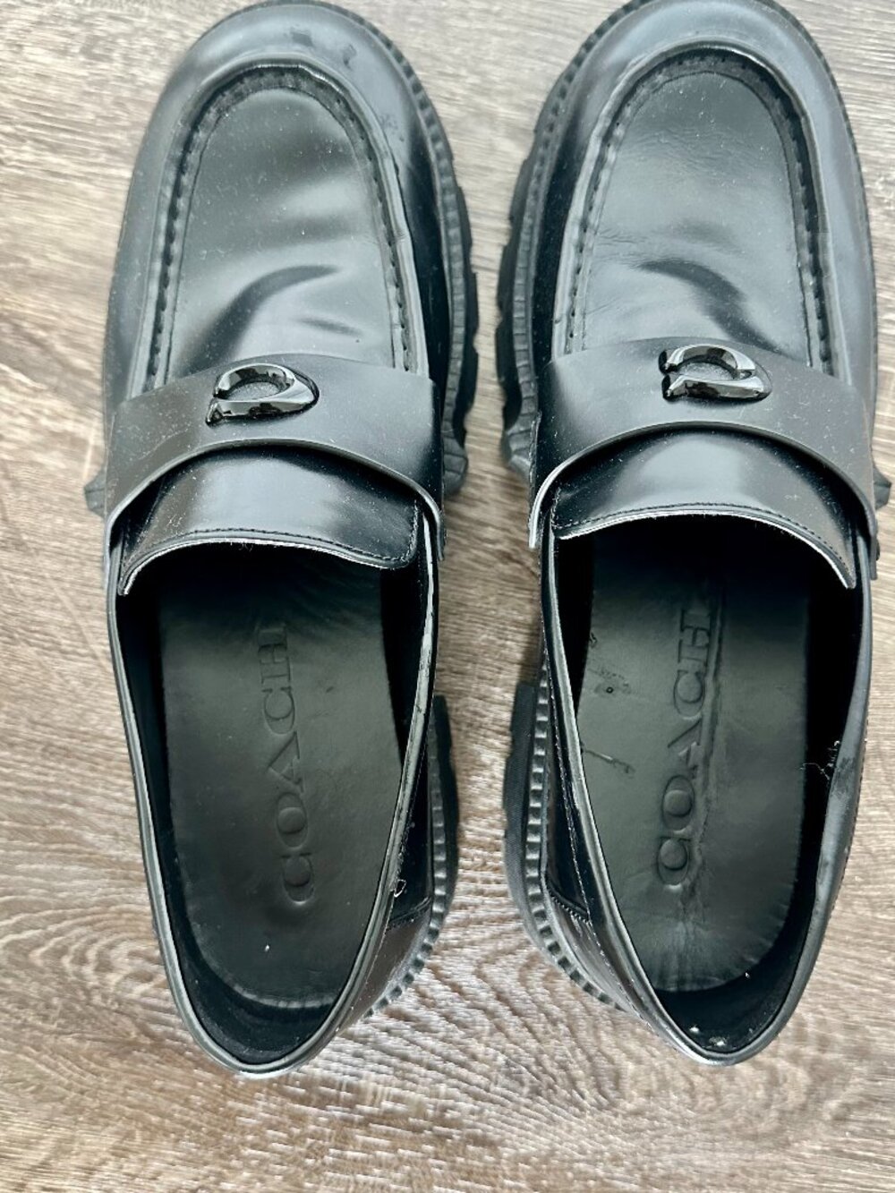 Coach Men's Platform Loafer - Gently Worn/Very Good Condition